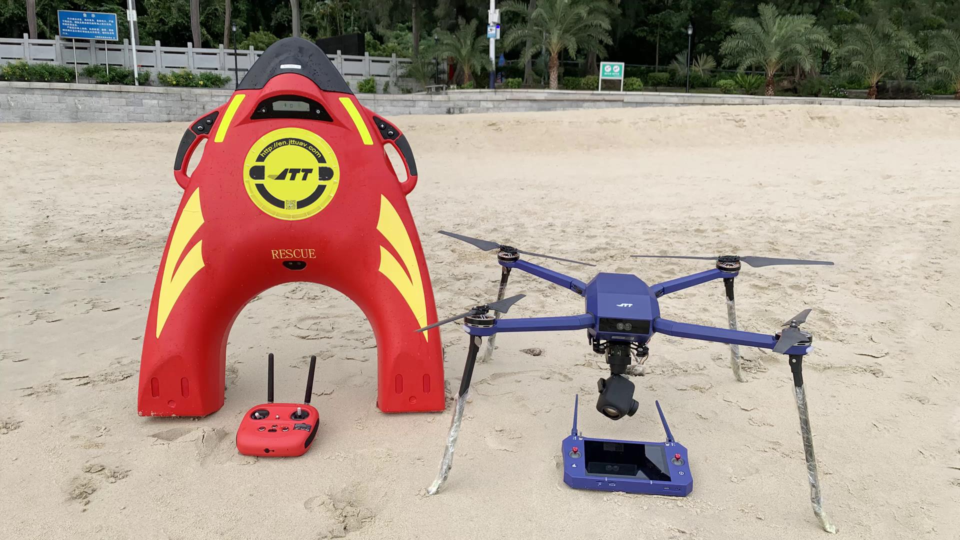 水上救援機器人&無人機實現(xiàn)中繼遠距離救援